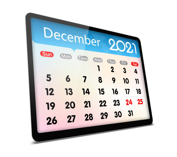 istock (Clipping path) November 2021 calendar on digital tablet isolated 1285734945
