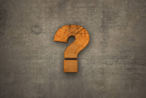 istock Wooden question mark symbol on the Wall 1285738965