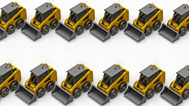 istock row of small bulldozers 1285741976