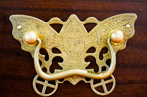 Chinese retro furniture decoration.Butterfly pattern