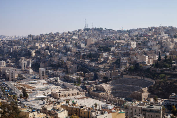 istock Roman temple in the old town Amman 1285747773