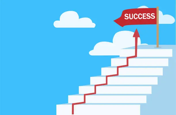 Vector illustration of Success concept