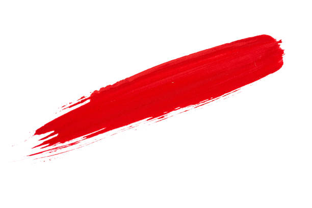 istock Red watercolor set on white background 1285764228