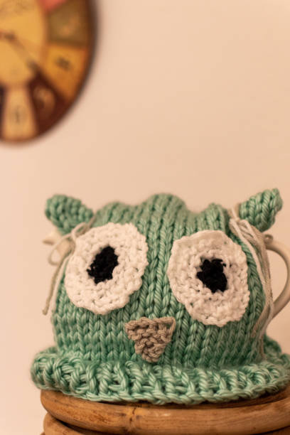 istock Hand knitted teapot cosy 1285765099