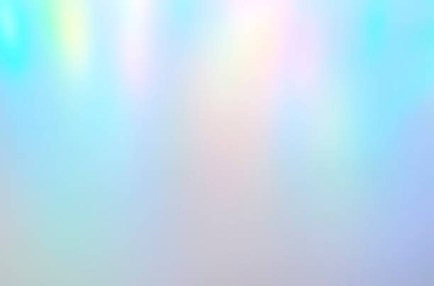 istock Iridescent holographic abstract aurora light neon colors background. Blurred pastel multicolored backdrop from lights 1285765631
