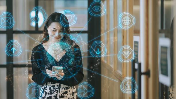 asian chinese turn on smart phone access to internet home automation