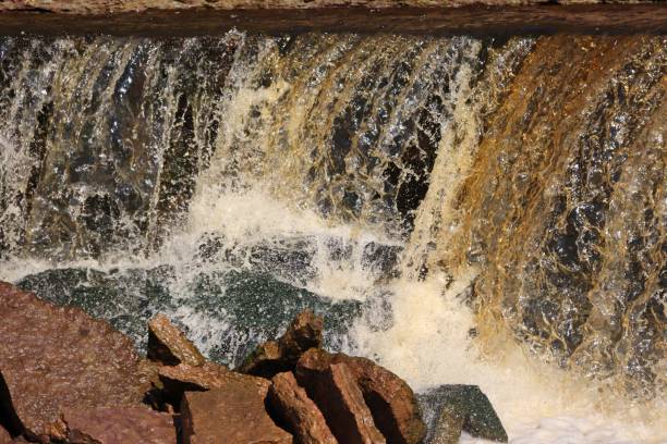 istock water stream cascade falling on the rocks close up 1285773713