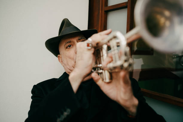 istock The trumpet player 1285779223