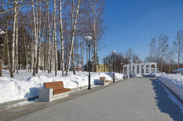 istock Winter park in Sergiev Posad, Russia 1285781717