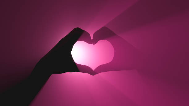 istock Hand gesture of love and respect. Heart shape. 1285782772