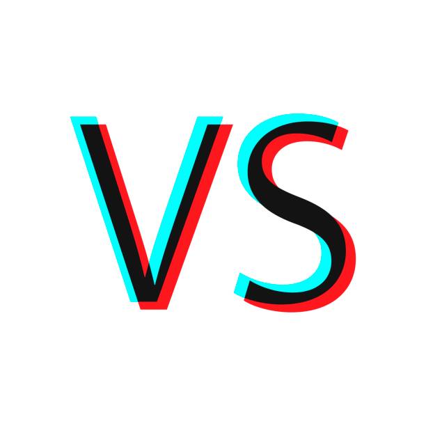 istock Versus letters logo. Letters V and S, flat style symbol. Isolated on white background. 1285787192