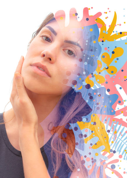 istock Portrait combined with a digital illustration 1285788704
