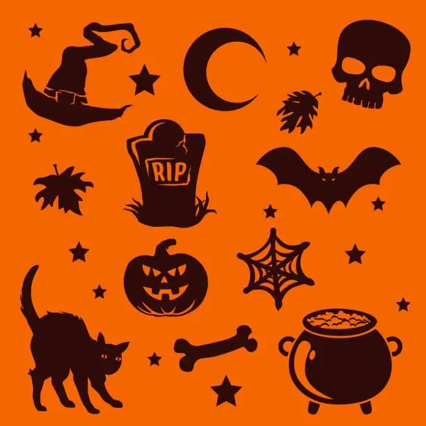 Vector illustration of Halloween Clip Art