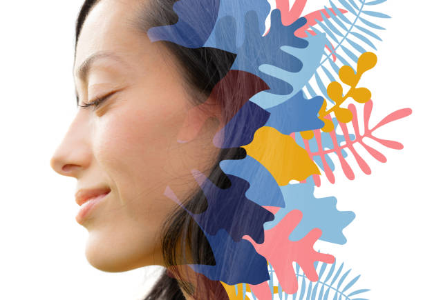 istock Portrait combined with a digital illustration 1285788875