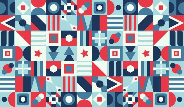 Vector illustration of Geometric graphic design covers