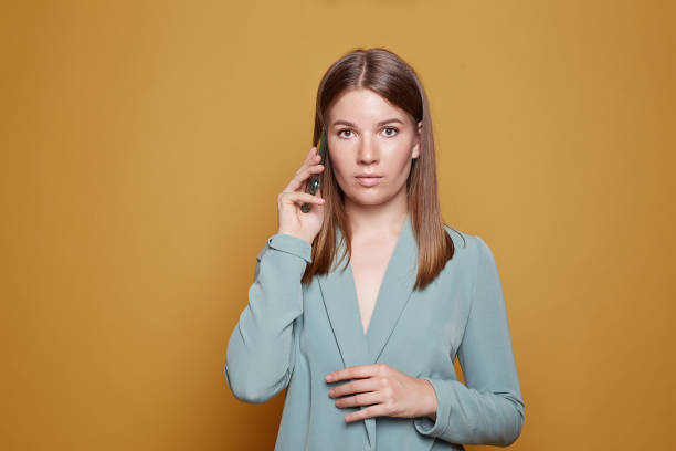 istock Portrait of attractive female gesturing 1285793259
