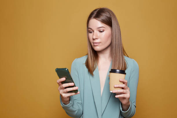 istock Portrait of attractive female gesturing 1285793267