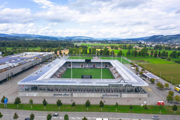 stadio thun - thun cityscape famous place switzerland foto e immagini stock