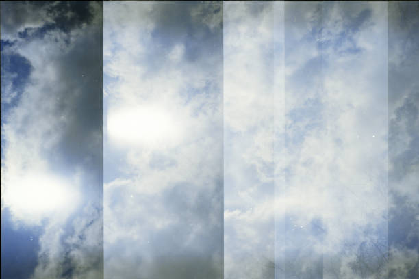 istock Grunge image of sky with a cloud on grainy film texture 1285794403