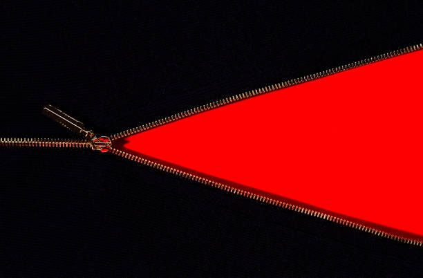 Black Friday, fabric design, with a zipper, black with red, horizontal, no people,. High quality photo