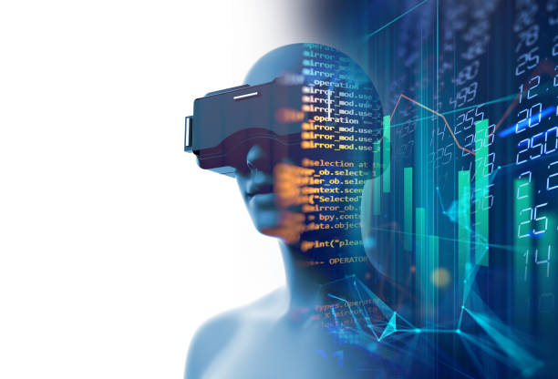 istock 3d rendering of  human in VR headset on futuristic technology 1285797019