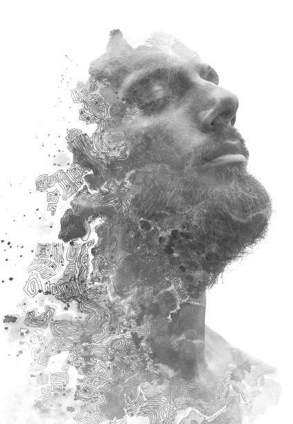 istock Paintography. A portrait combined with a painting 1285797969