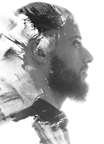 istock Paintography. A portrait combined with a painting 1285797994
