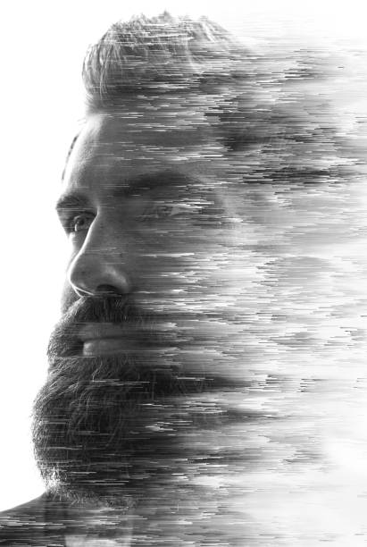 istock Portrait combined with a digital illustration 1285798282