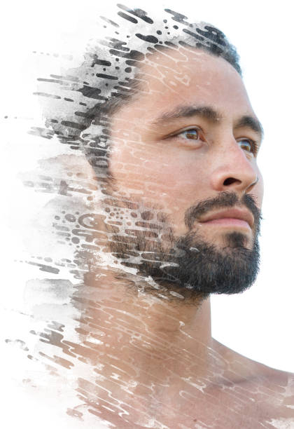 istock Paintography. A portrait combined with a painting 1285798320