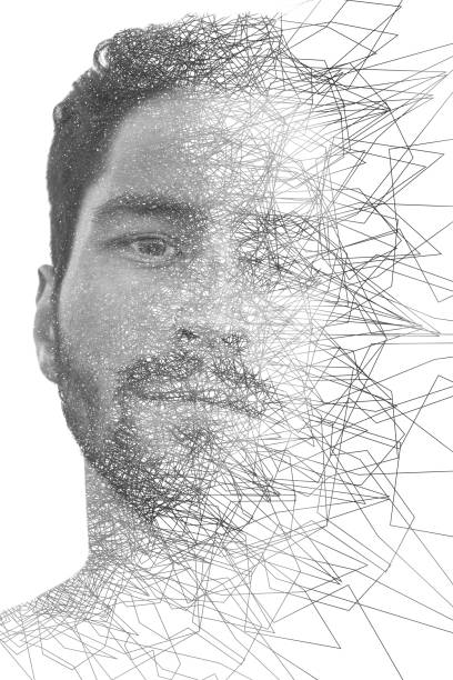 istock Portrait combined with a digital illustration 1285798342