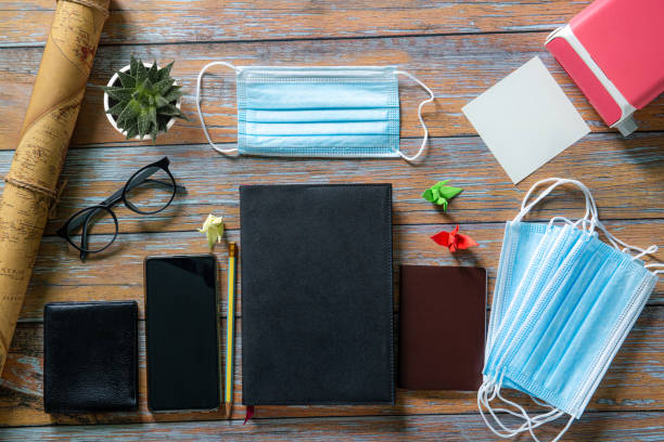 istock Travel travel equipment background 1285801756