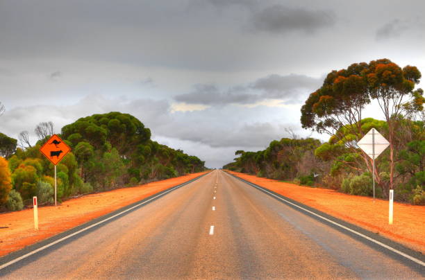 istock Across Australian outback in the rain 1285804929