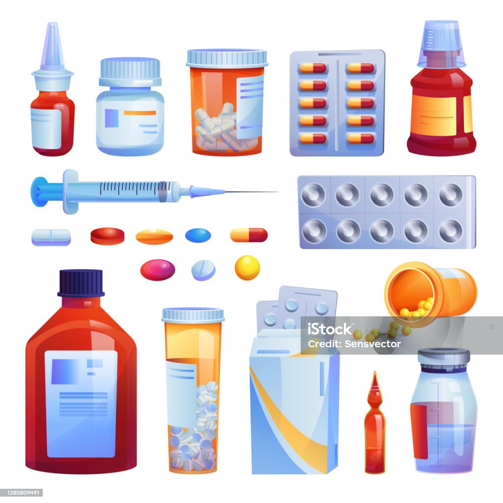 Vetores de Drogas Médicas Pílulas E Cápsulas Estabelecem Ícones Isolados De Desenhos  Animados Vetores Vários Medicamentos Garrafas De Vidro Com Medicamentos  Líquidos Tubos Plásticos Com Tampas Comprimidos De Farmácia Farmacêutica De  Medicamentos