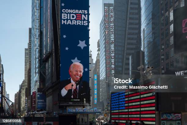 New York During The Covid19 Emergency Stock Photo - Download Image Now - Joseph Biden, USA, Election
