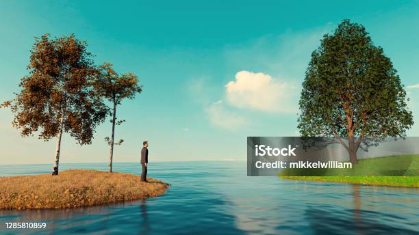 Concept Of The Grass Is Always Greener On The Other Side Stock Photo - Download Image Now