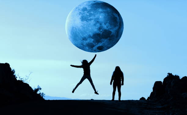 istock moon and  happy peoples 1285811116