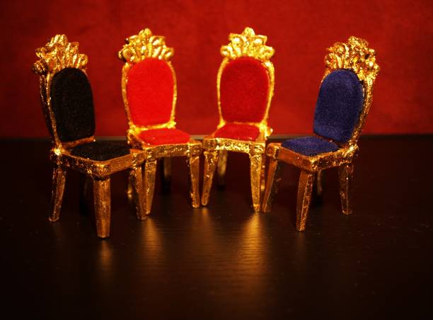 istock Four toy chairs next to each other 1285819280