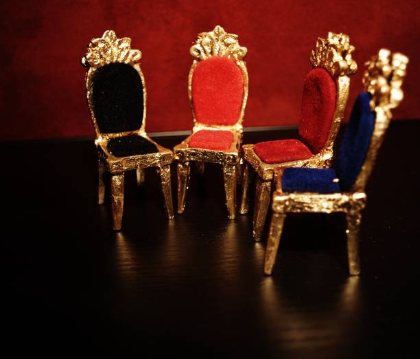 istock Four baroque chairs next to each other 1285819281