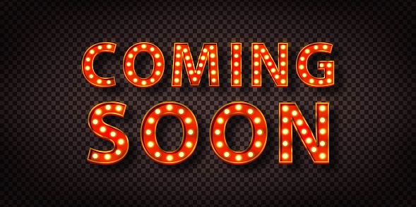 Program Coming Soon Sign Vector Realistic Isolated Neon Sign Of Coming Soon Logo With Copy Space ...
