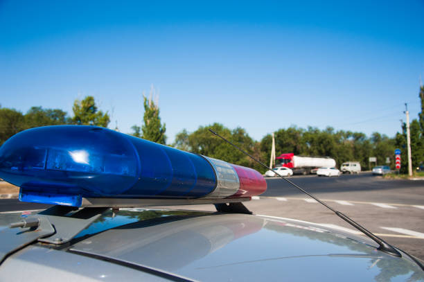 istock Police car during patrol service 1285821932