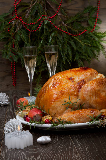 istock Roasted Christmas Turkey with Grab Apples 1285828265
