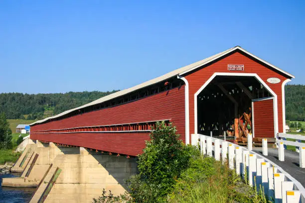 Photo of Perreault bridge, Municipality of Notre-Dame-des-Pins, Beauce, Quebec, Canada,