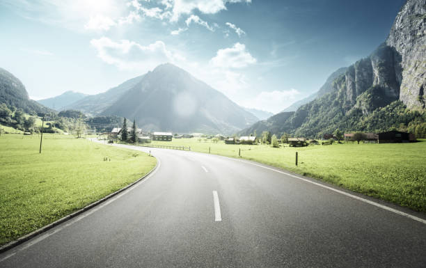 istock Mountain road, Jungfrau region, Switzerland 1285833145
