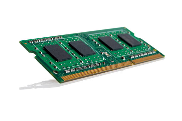 modulo ram di ultima generazione da 16 gb per computer desktop, velocità effettiva elevata, memoria ad accesso casuale, isolata su un - high throughput foto e immagini stock