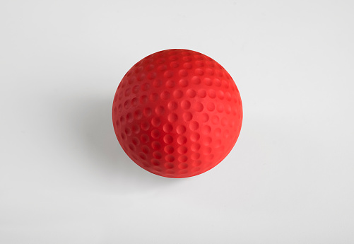 Red Ball on White background