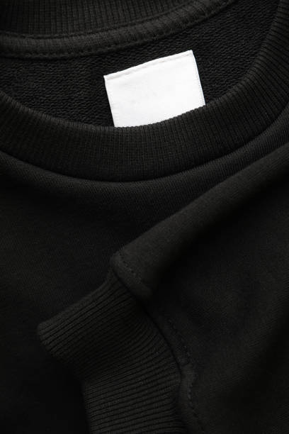 istock Blank black sweatshirt, close up and space for tet 1285838762