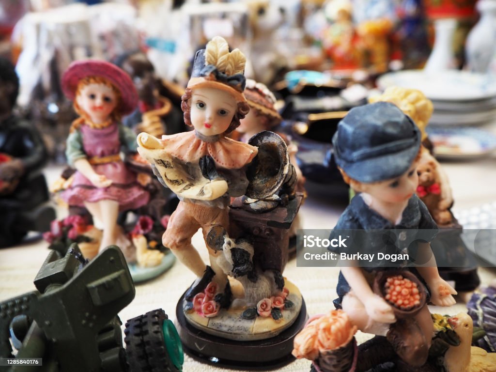 Beautiful and Different Views from the Antique Market Old Stock Photo