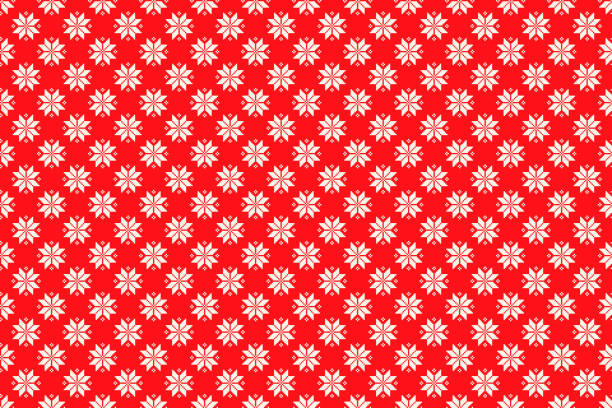 istock Winter Holiday Pixel Pattern. Seamless Christmas Star Ornament. Scheme for Knitted Sweater Pattern Design or Cross Stitch Embroidery. 1285846461