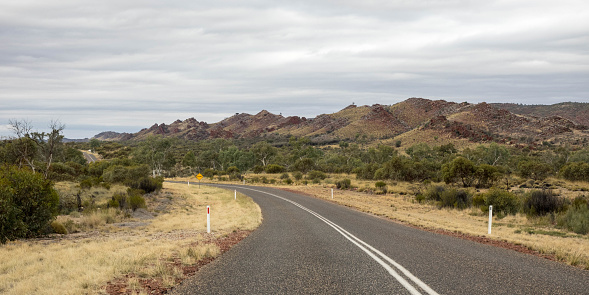 Outback road in Central Australia