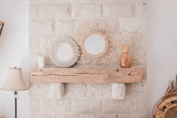 istock Furniture Warm Wooden Rustic Indoor Decoration 1285854353